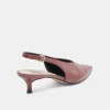ALENNA HEELS OXBLOOD CRINKLE PATENT sold by Dolce Vita