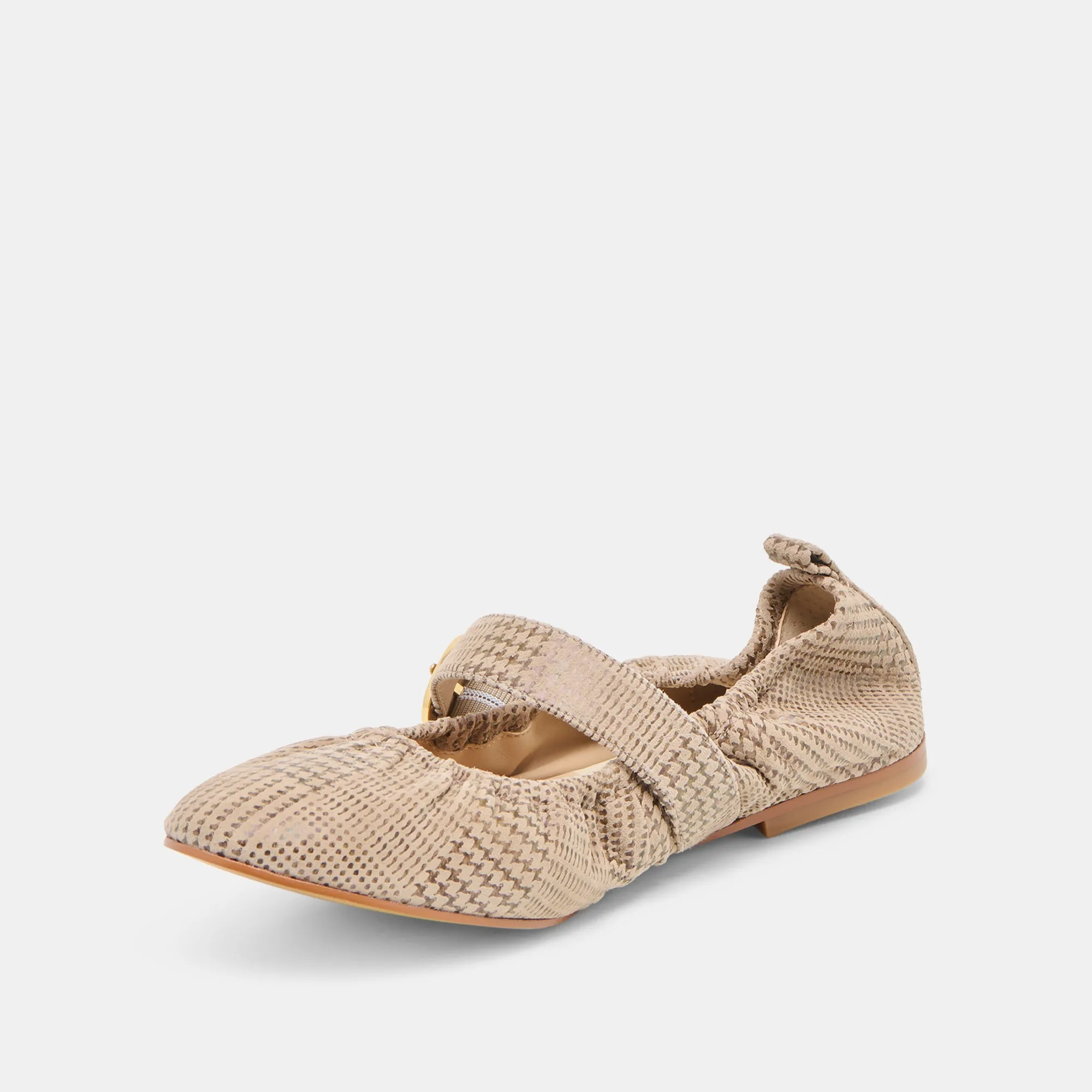 CAELY BALLET FLATS HERRINGBONE PRINTED SUEDE sold by Dolce Vita product image thumbnail 4