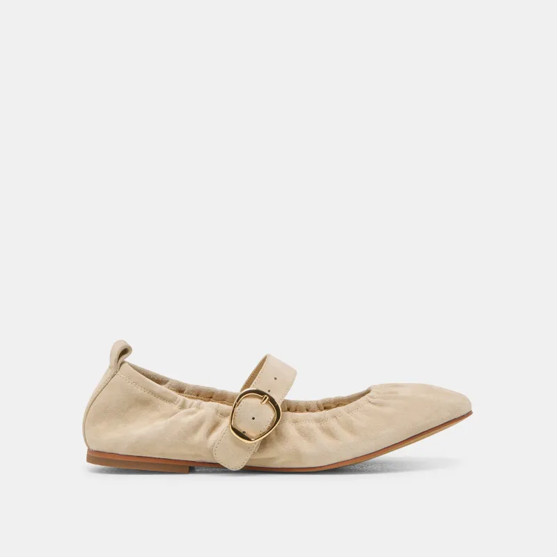 CAELY BALLET FLATS SESAME SUEDE sold by Dolce Vita