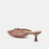 CLEO HEELS COGNAC PLAID MESH sold by Dolce Vita