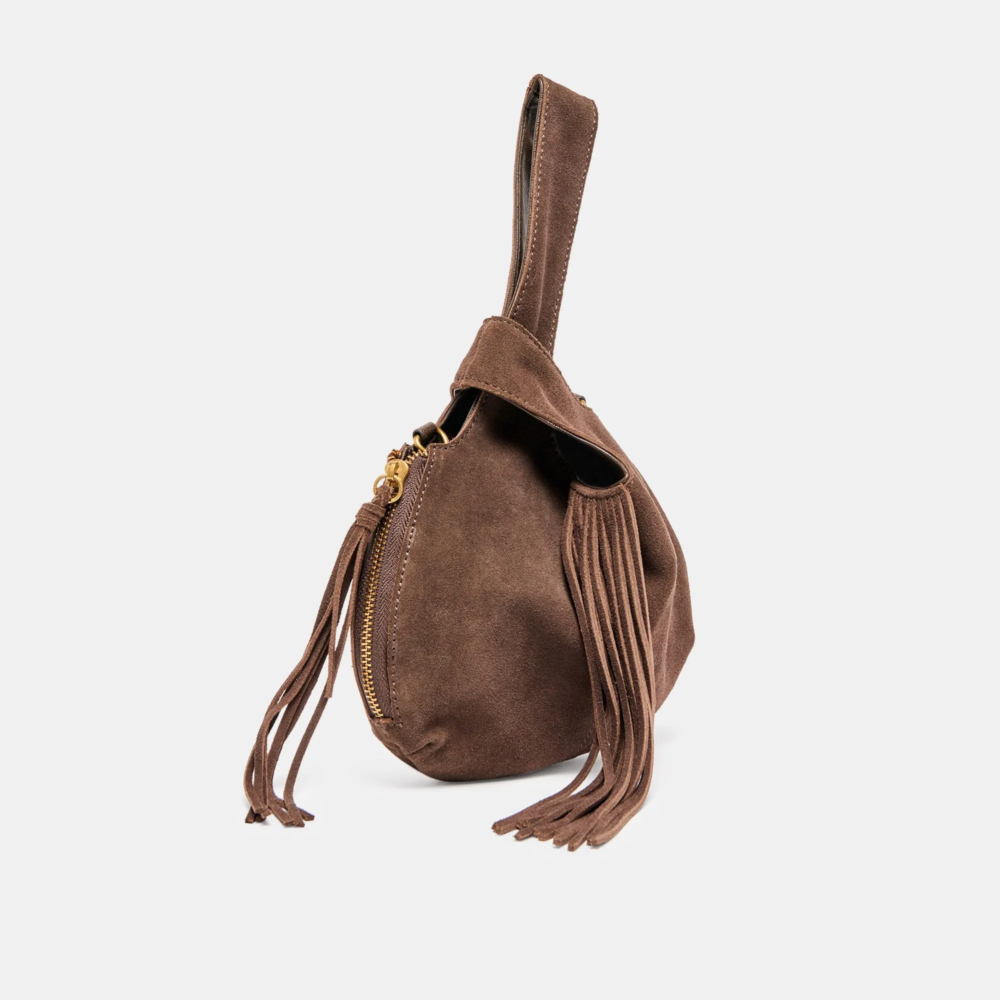 ZURY HANDBAG ESPRESSO SUEDE sold by Dolce Vita product image thumbnail 4