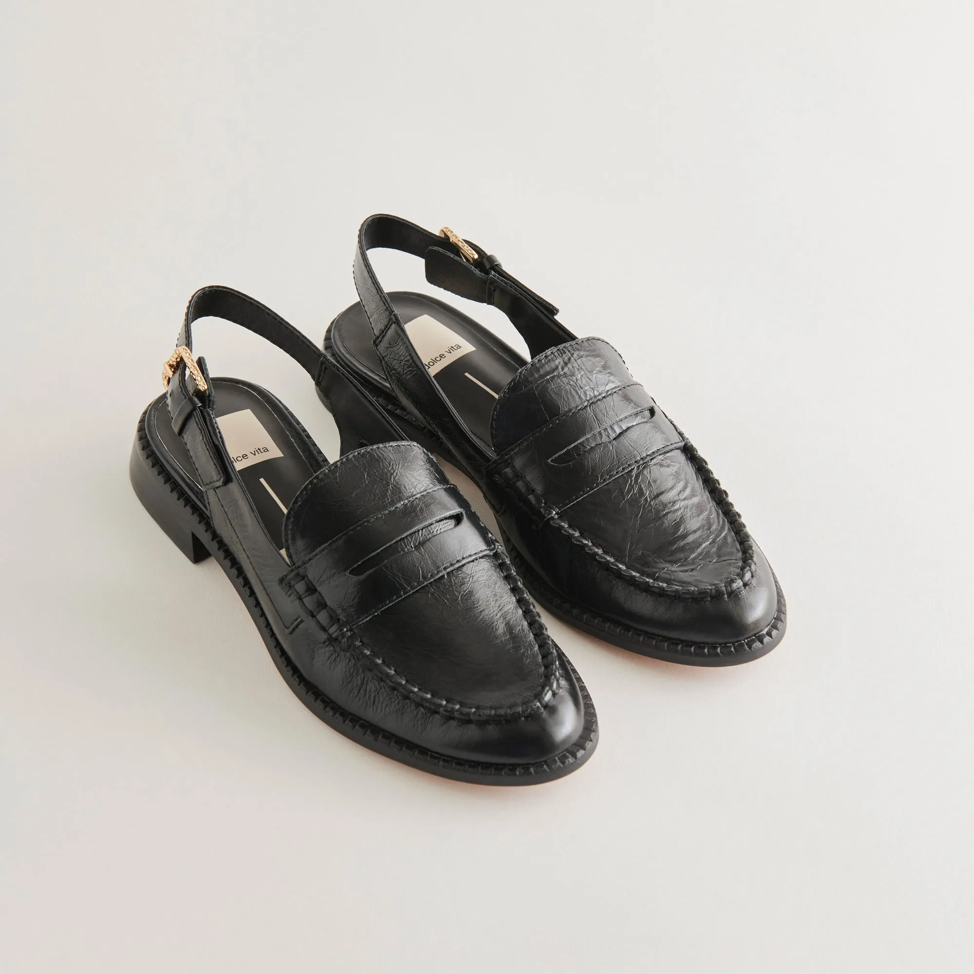 HARDI LOAFERS MIDNIGHT CRINKLE PATENT - re:vita sold by Dolce Vita product image thumbnail 4