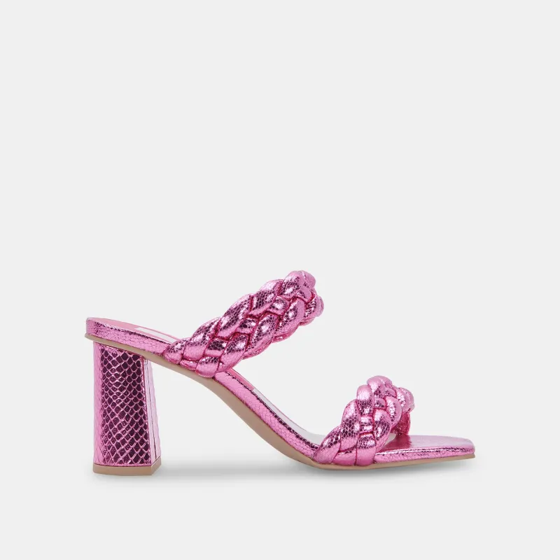 PAILY HEELS MAGENTA CRACKLED STELLA - re:vita sold by Dolce Vita