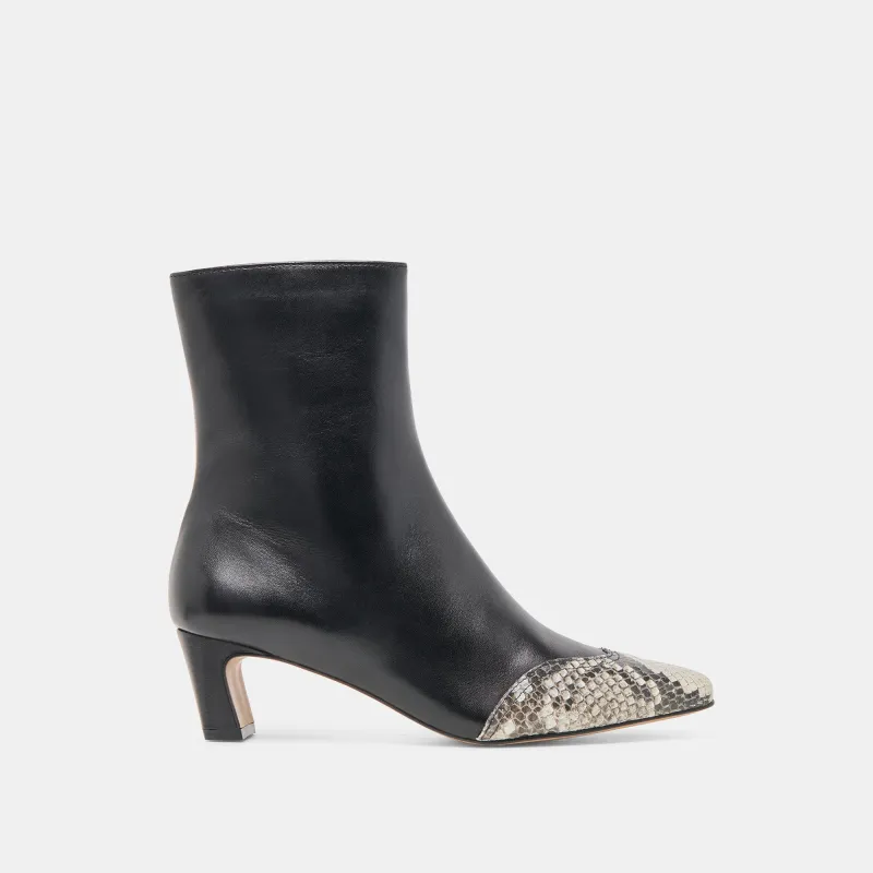ANIKA BOOTS BLACK MULTI LEATHER sold by Dolce Vita