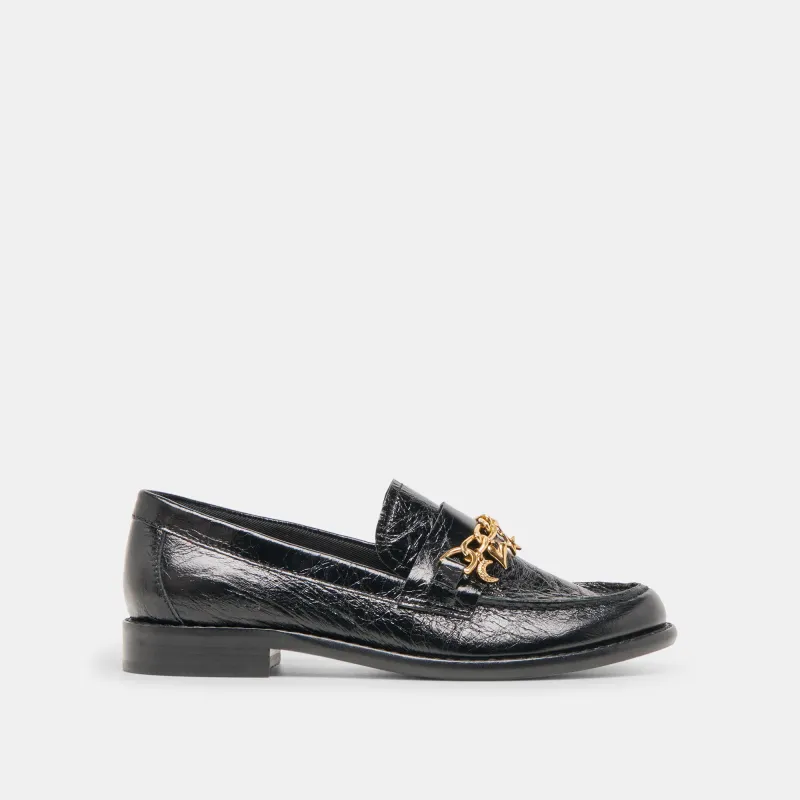 WAYLEN LOAFERS MIDNIGHT CRINKLE PATENT sold by Dolce Vita