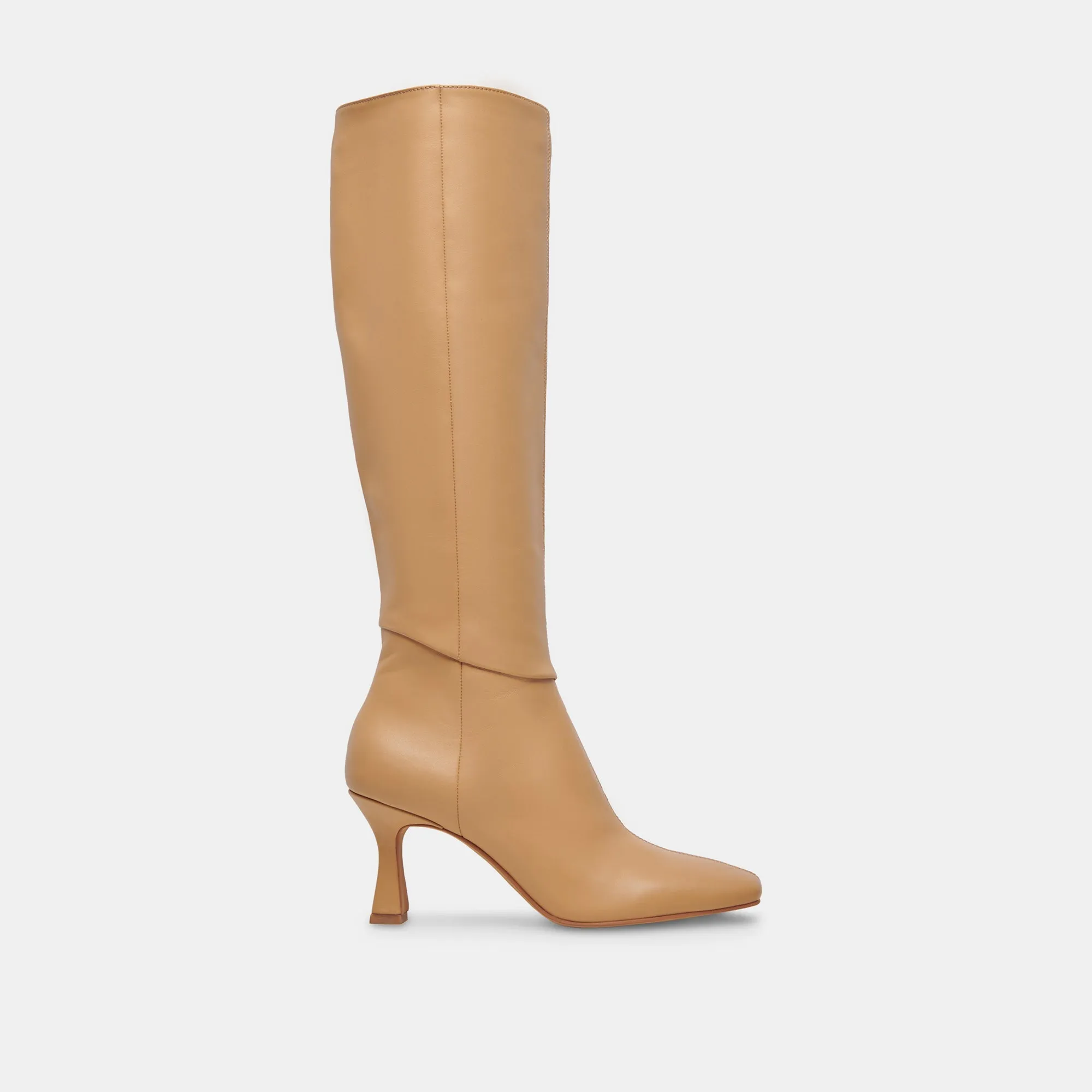 GYRA WIDE CALF BOOTS TAN LEATHER - re:vita sold by Dolce Vita