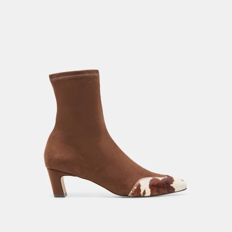 ANIKA BOOTS DK BROWN MULTI STELLA SUEDE sold by Dolce Vita