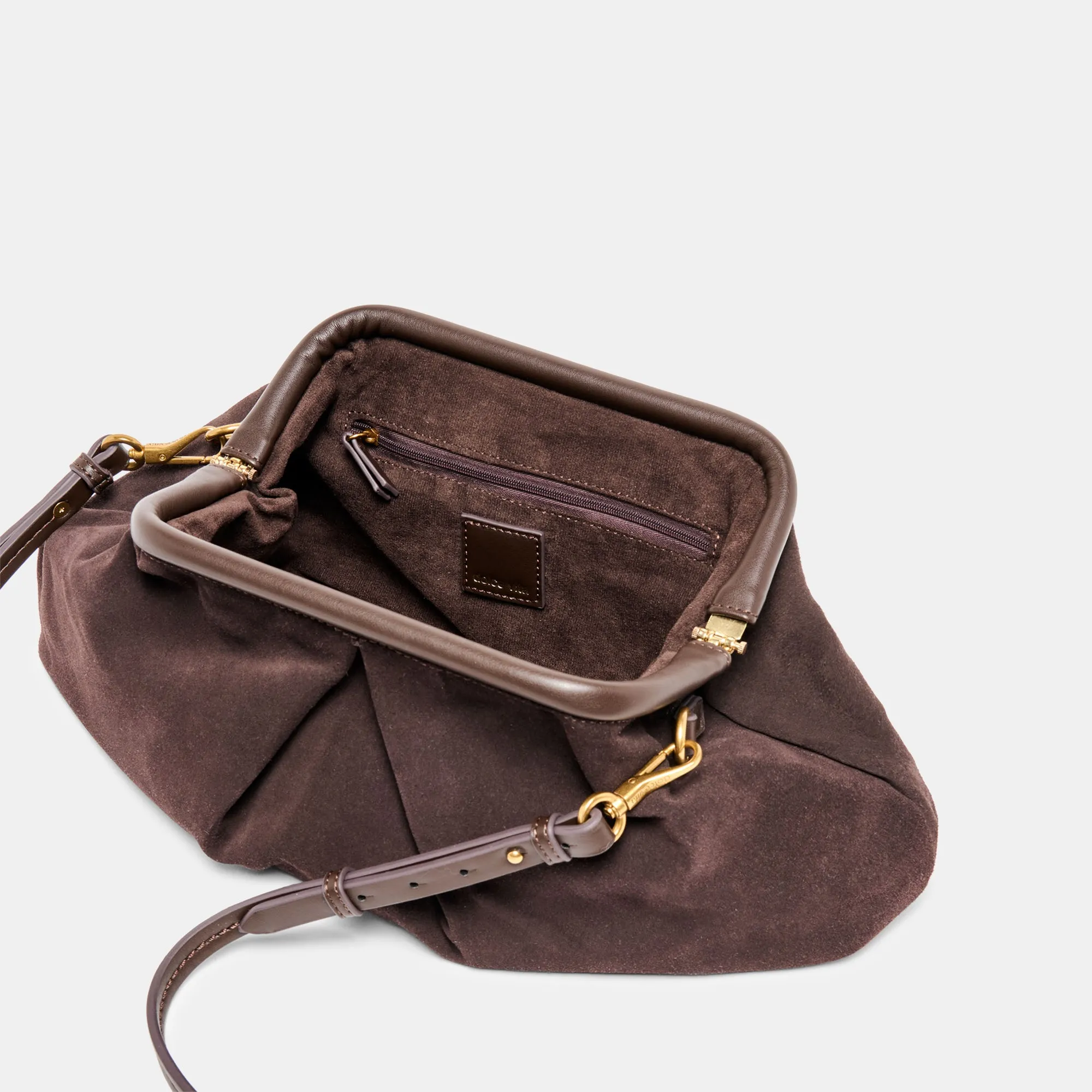 SAHARA CLUTCH ESPRESSO SUEDE sold by Dolce Vita product image thumbnail 4