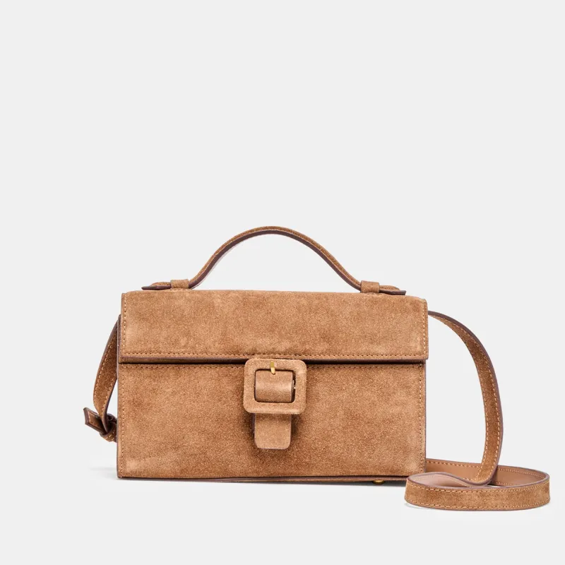 CHRIS CROSSBODY CAMEL SUEDE sold by Dolce Vita