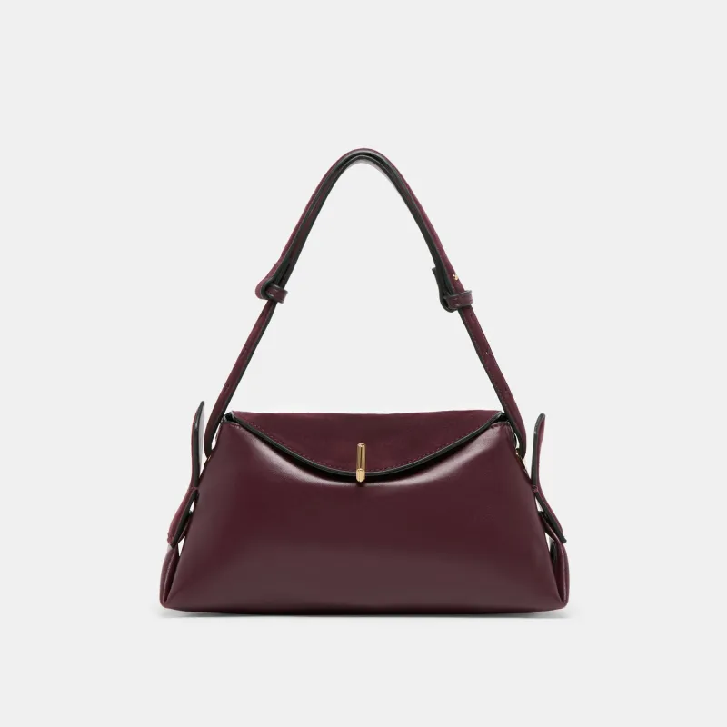 DEVYN SHOULDER BAG BURGUNDY LEATHER sold by Dolce Vita