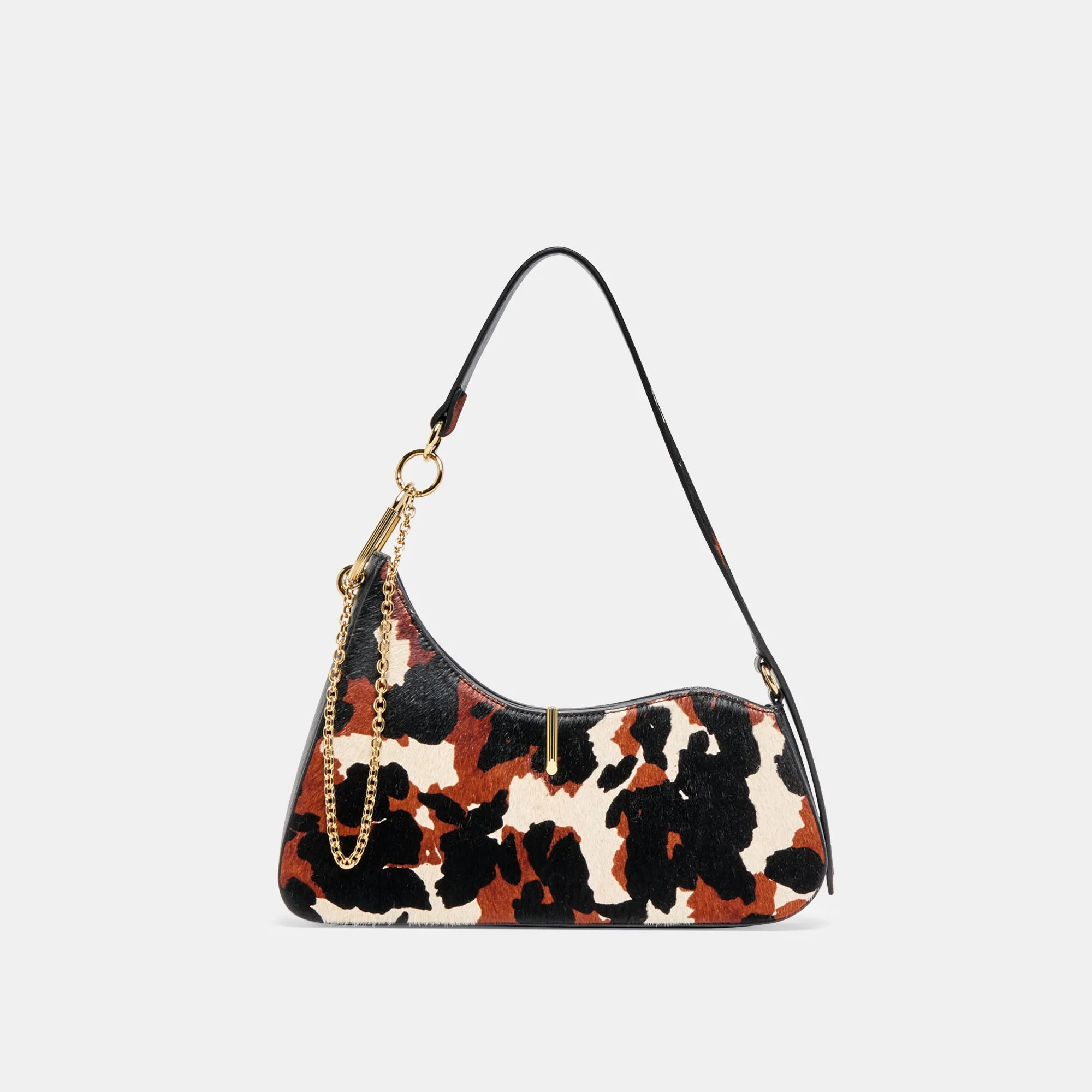 PRYA SHOULDER BAG BROWN PRINTED CALF HAIR sold by Dolce Vita