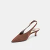 ALENNA HEELS DK BROWN SUEDE sold by Dolce Vita