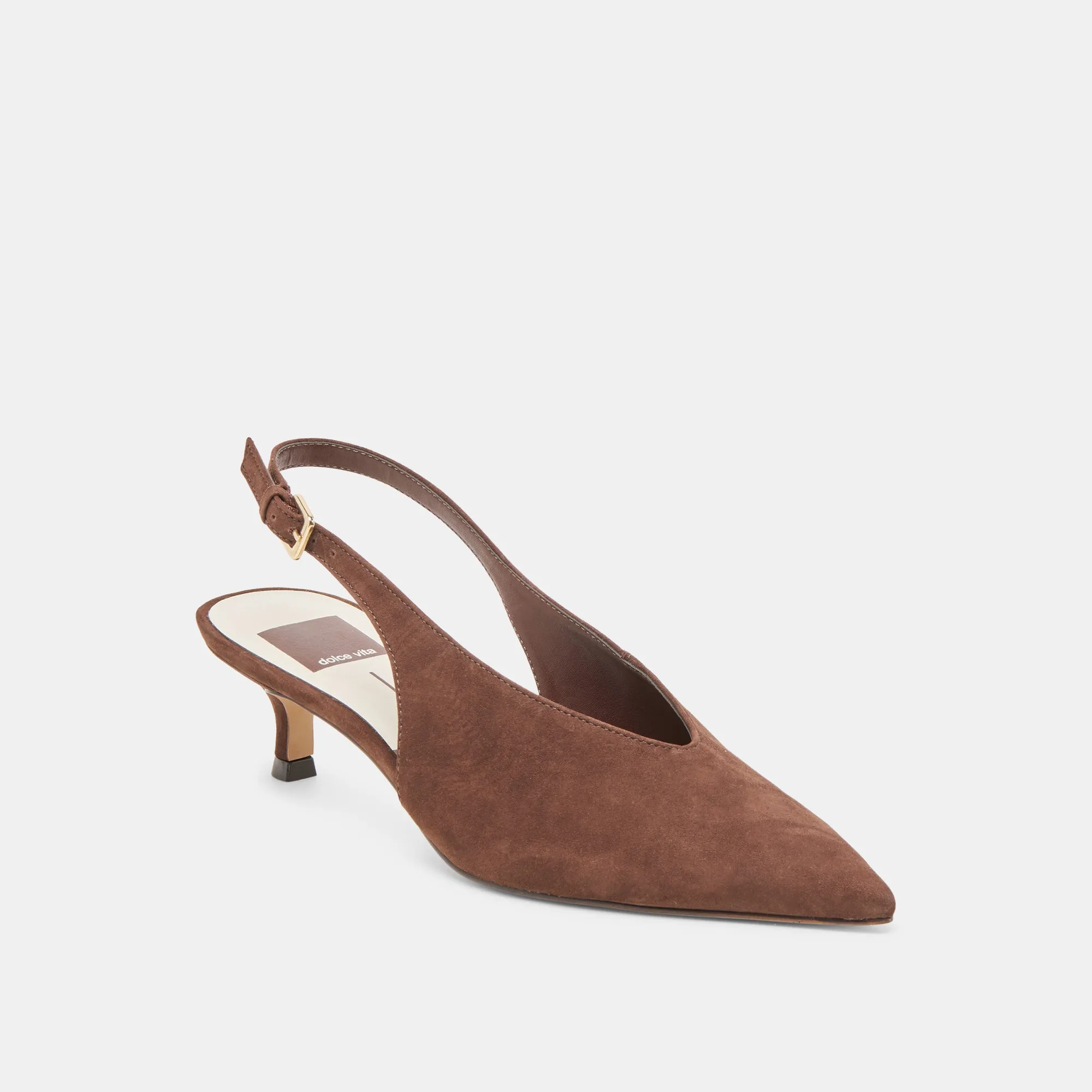 ALENNA HEELS DK BROWN SUEDE sold by Dolce Vita product image thumbnail 2