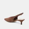 ALENNA HEELS DK BROWN SUEDE sold by Dolce Vita