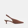 ALENNA HEELS DK BROWN SUEDE sold by Dolce Vita