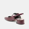 PATZY HEELS OXBLOOD EMBOSSED LEATHER sold by Dolce Vita
