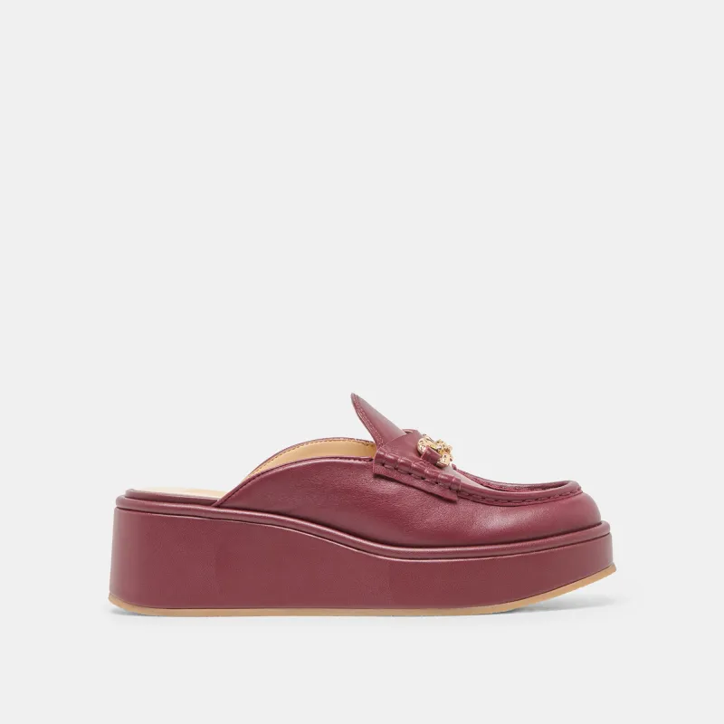 DORREL LOAFERS MAROON LEATHER sold by Dolce Vita