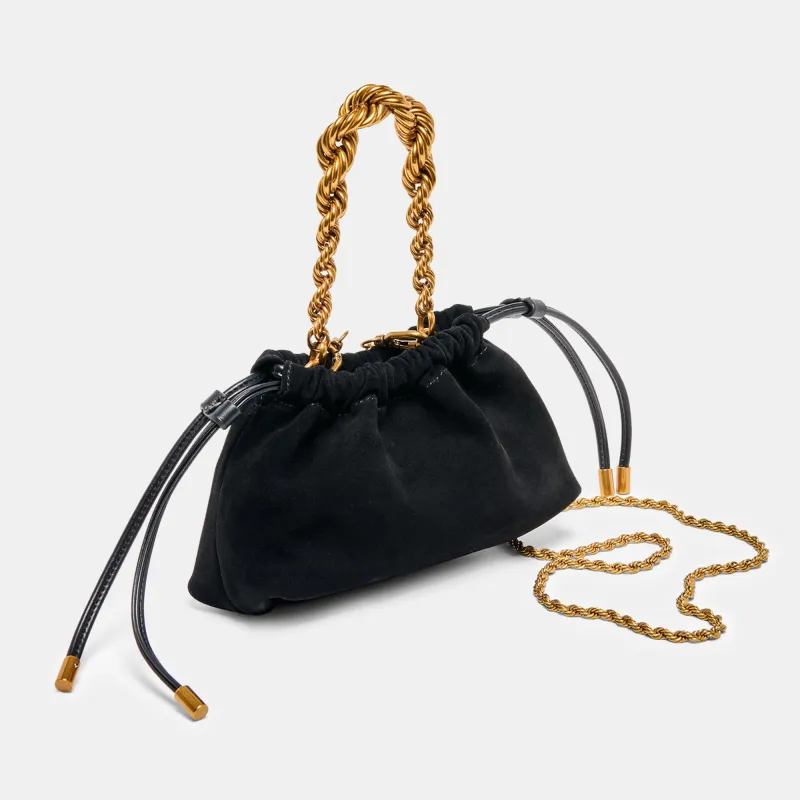 CLEO CROSSBODY BLACK SUEDE sold by Dolce Vita