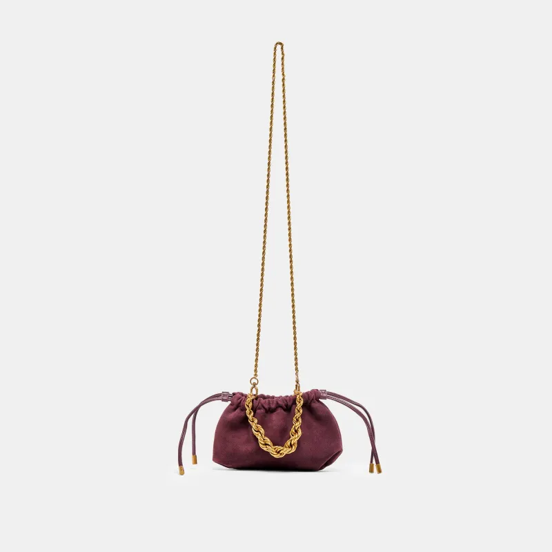 CLEO CROSSBODY BURGUNDY SUEDE sold by Dolce Vita