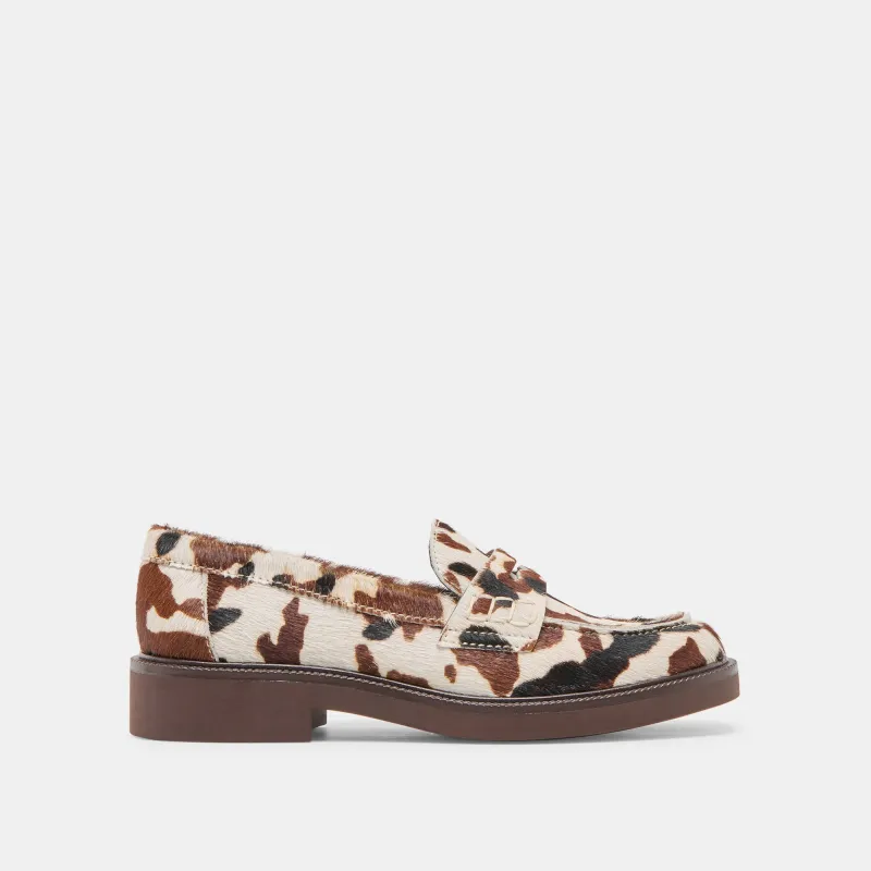 TIGGY LOAFERS COCOA TAURUS CALF HAIR sold by Dolce Vita
