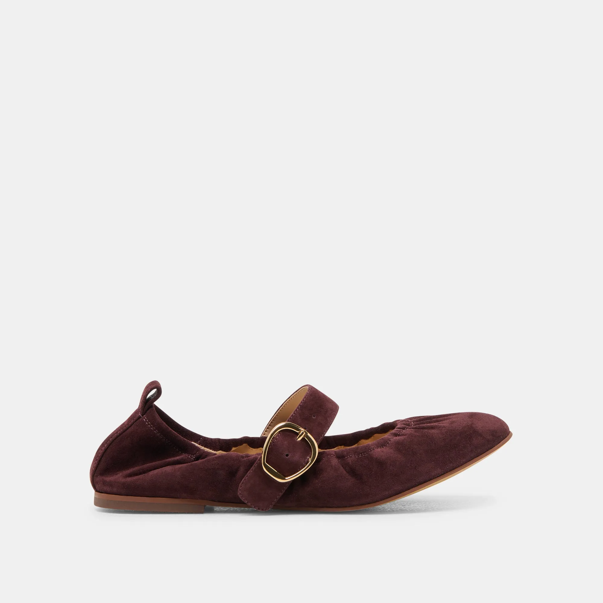 CAELY BALLET FLATS MULBERRY SUEDE sold by Dolce Vita