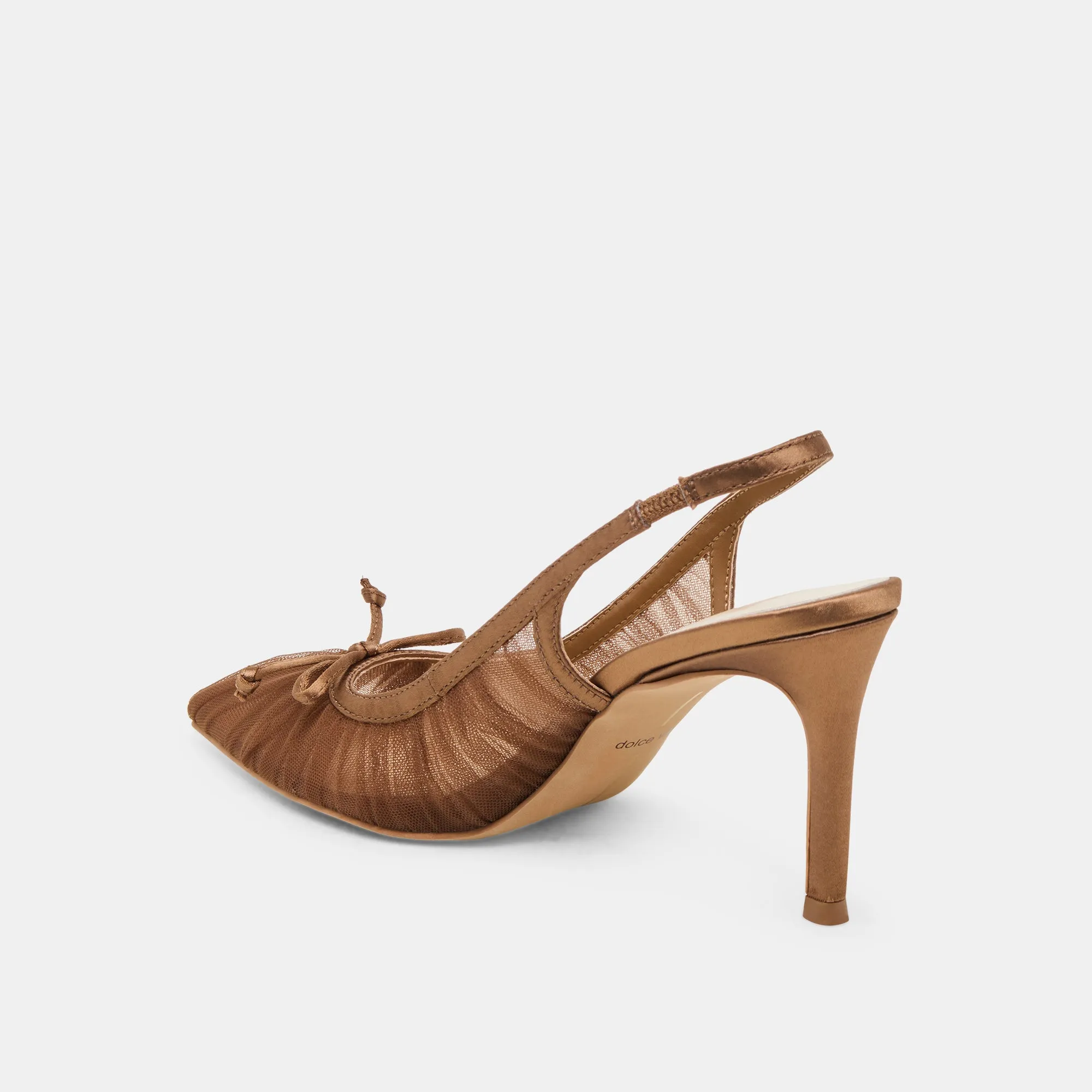 YELA HEELS MID BROWN TULLE sold by Dolce Vita product image thumbnail 5