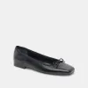 ANISA WIDE BALLET FLATS BLACK LEATHER sold by Dolce Vita