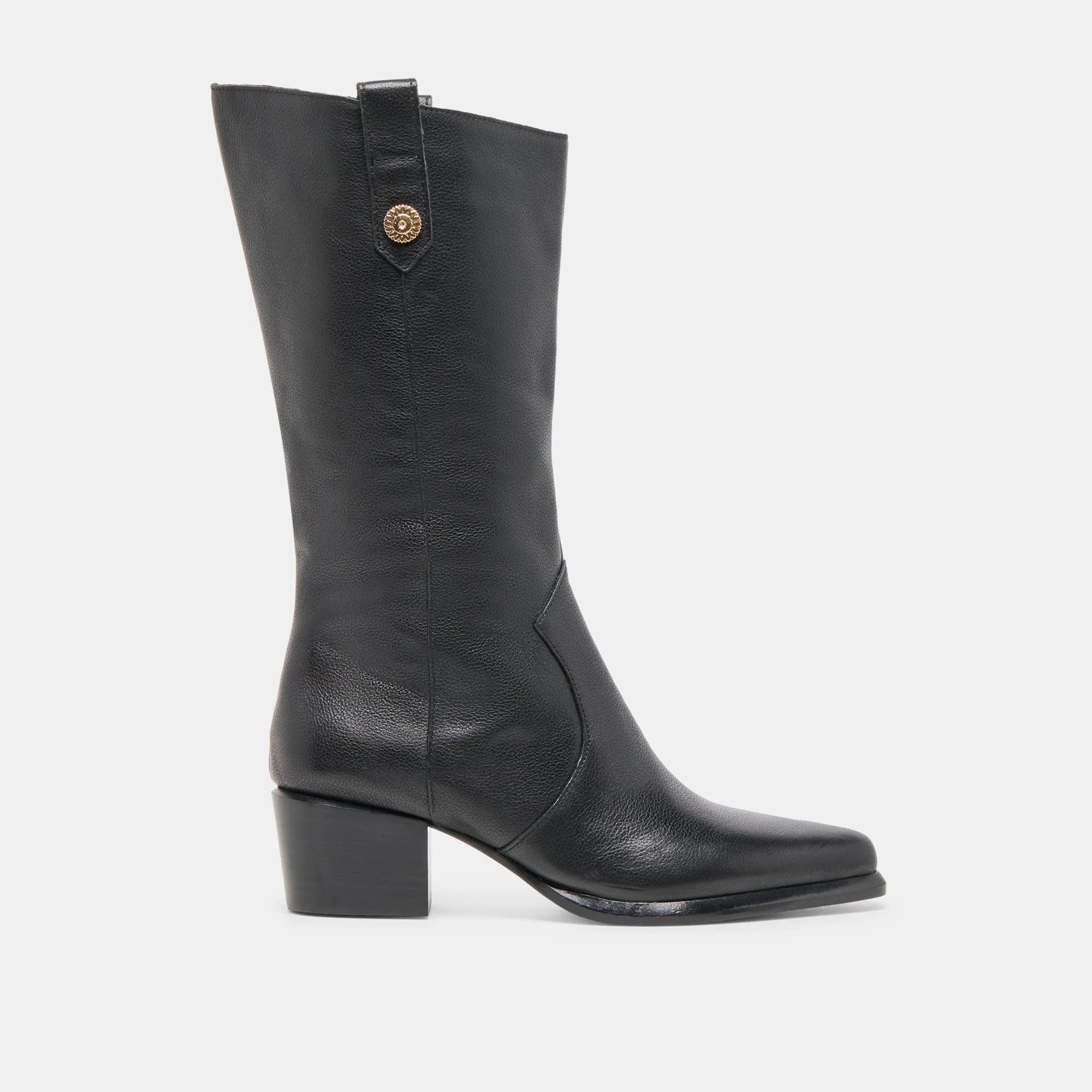 VERN BOOTS BLACK LEATHER sold by Dolce Vita