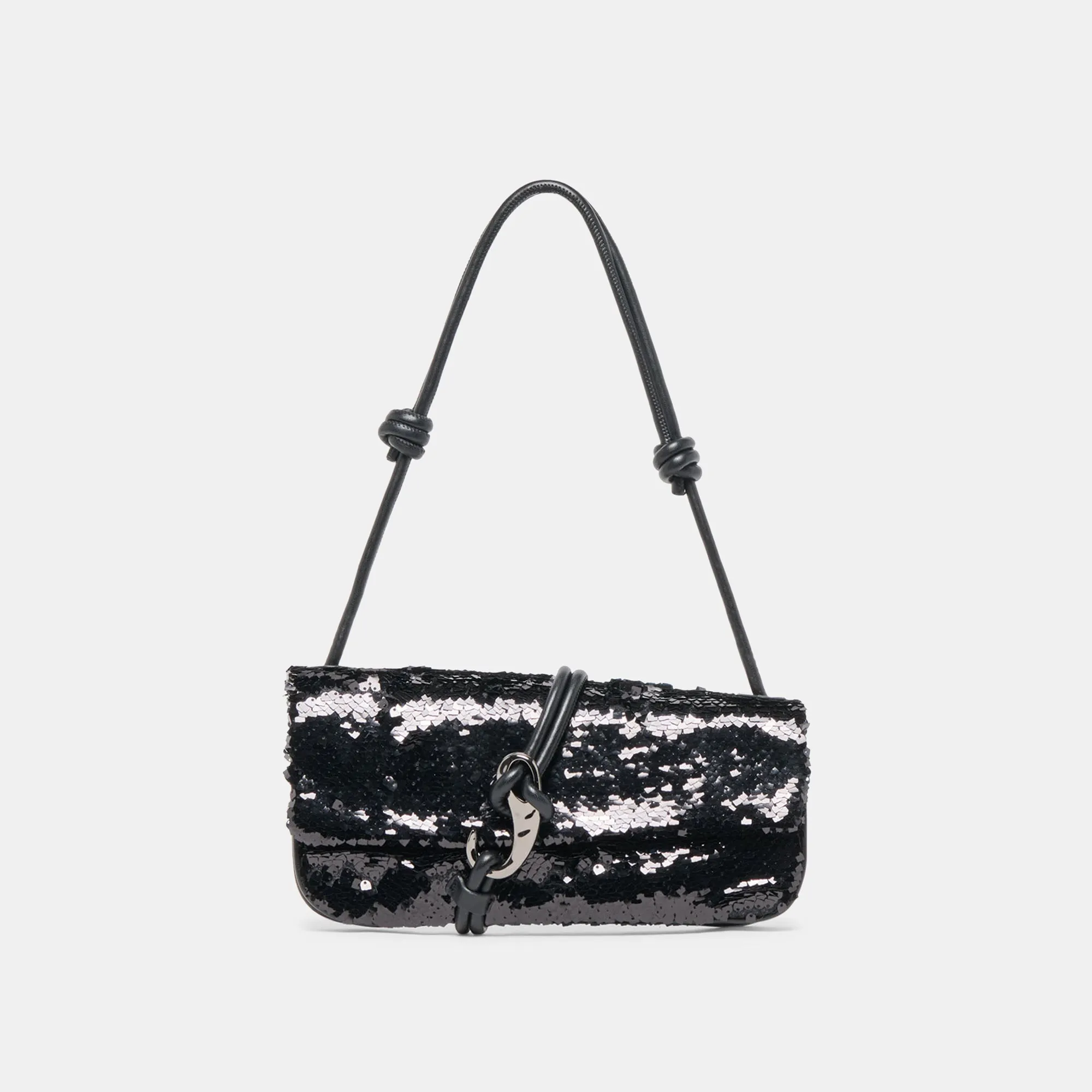 ALICE SHOULDER BAG BLACK SEQUIN sold by Dolce Vita