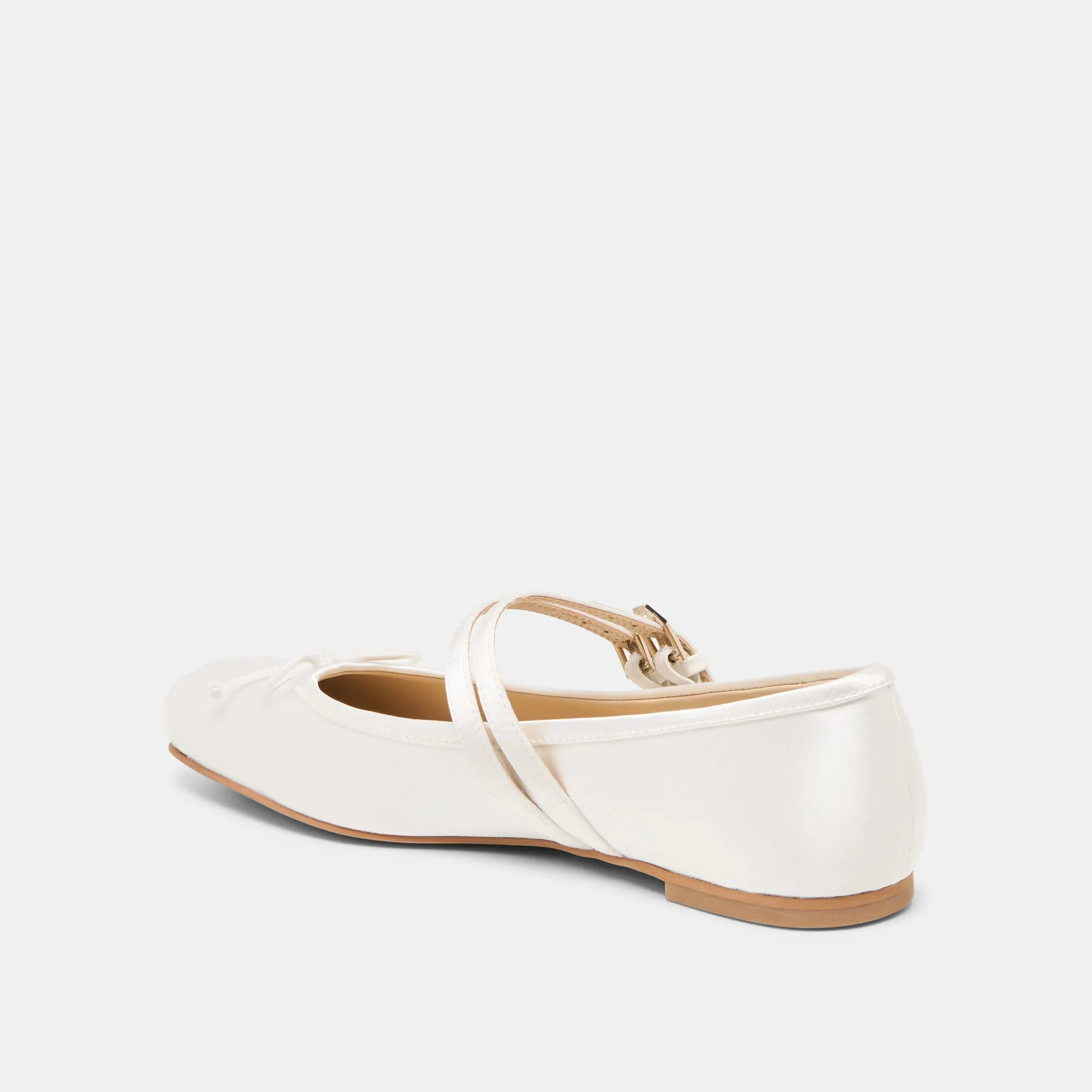 GIBSEN BALLET FLATS TRUE WHITE SATIN sold by Dolce Vita product image thumbnail 5