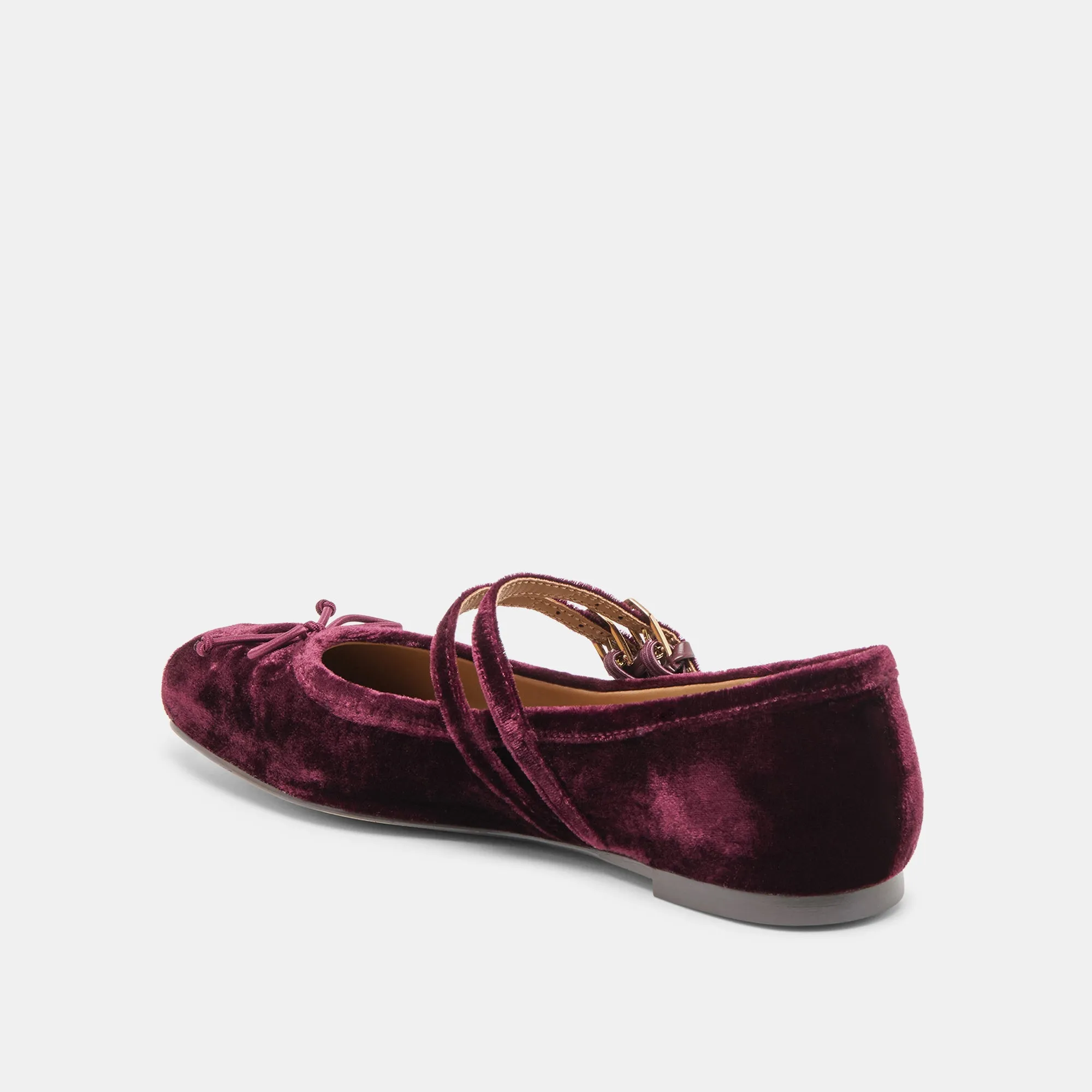 GIBSEN BALLET FLATS BURGUNDY VELVET sold by Dolce Vita product image thumbnail 5