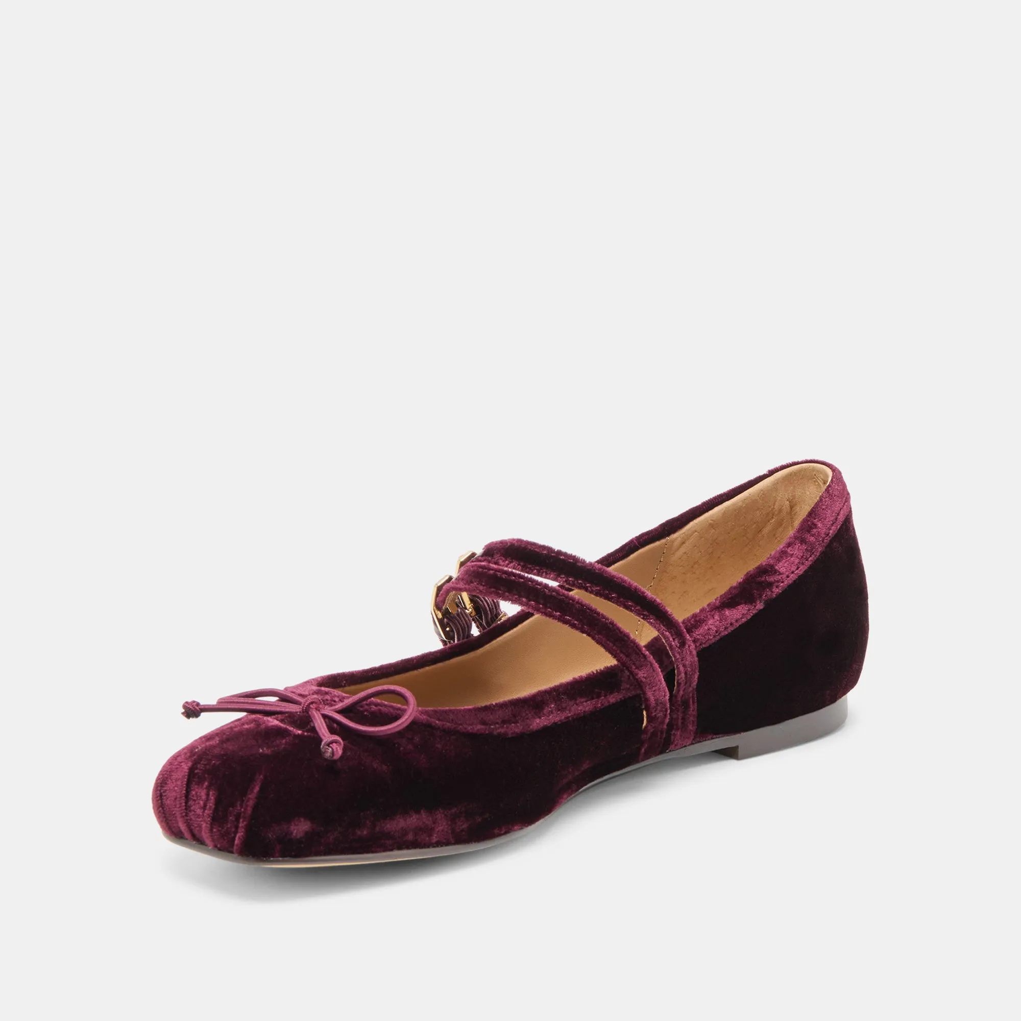 GIBSEN BALLET FLATS BURGUNDY VELVET sold by Dolce Vita product image thumbnail 4