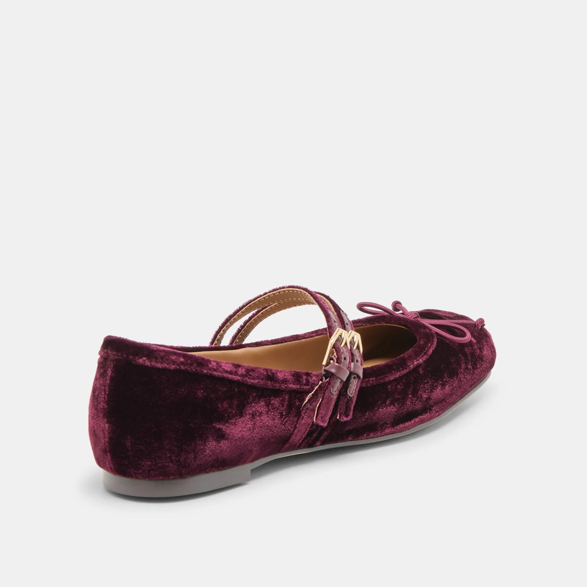 GIBSEN BALLET FLATS BURGUNDY VELVET sold by Dolce Vita product image thumbnail 3