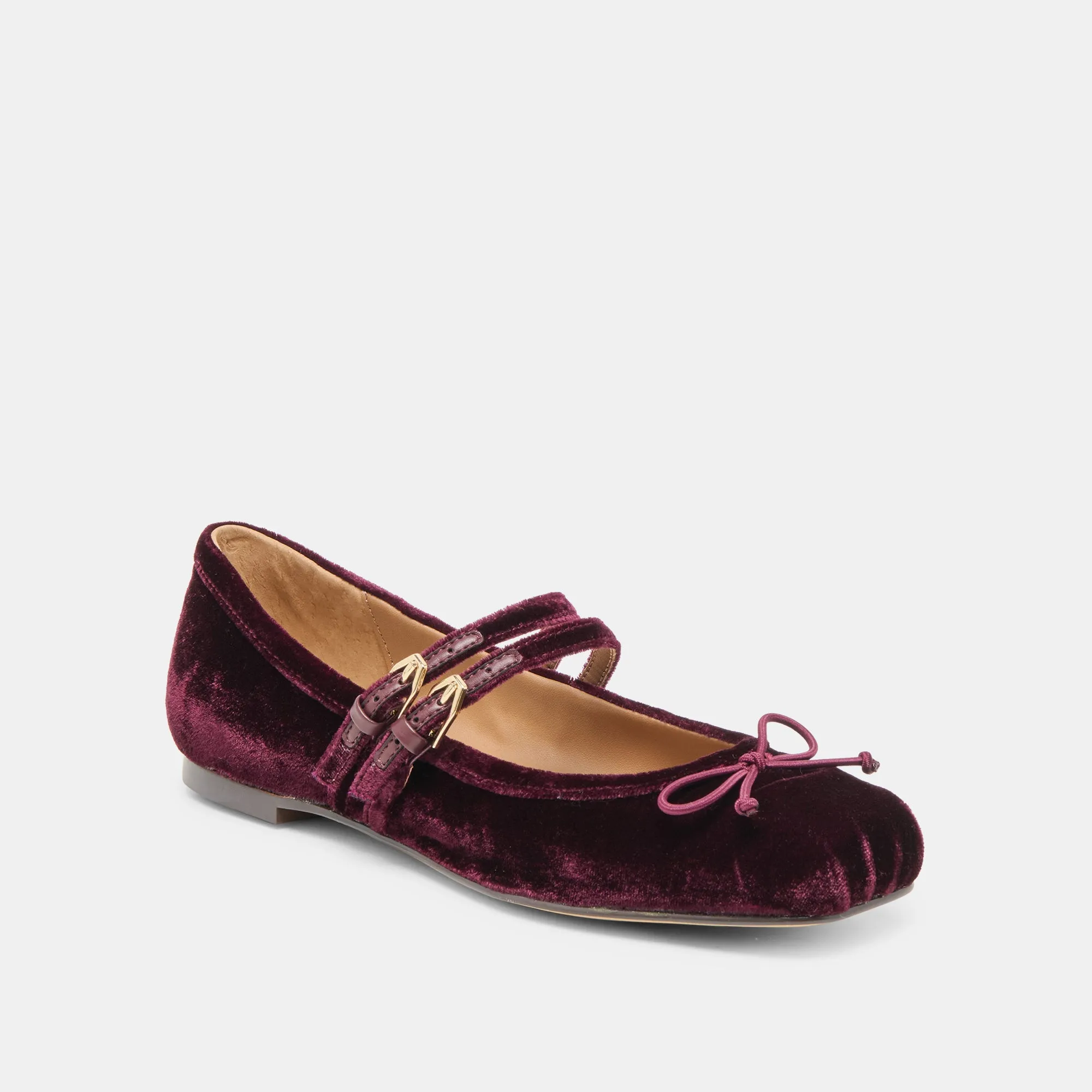 GIBSEN BALLET FLATS BURGUNDY VELVET sold by Dolce Vita product image thumbnail 2