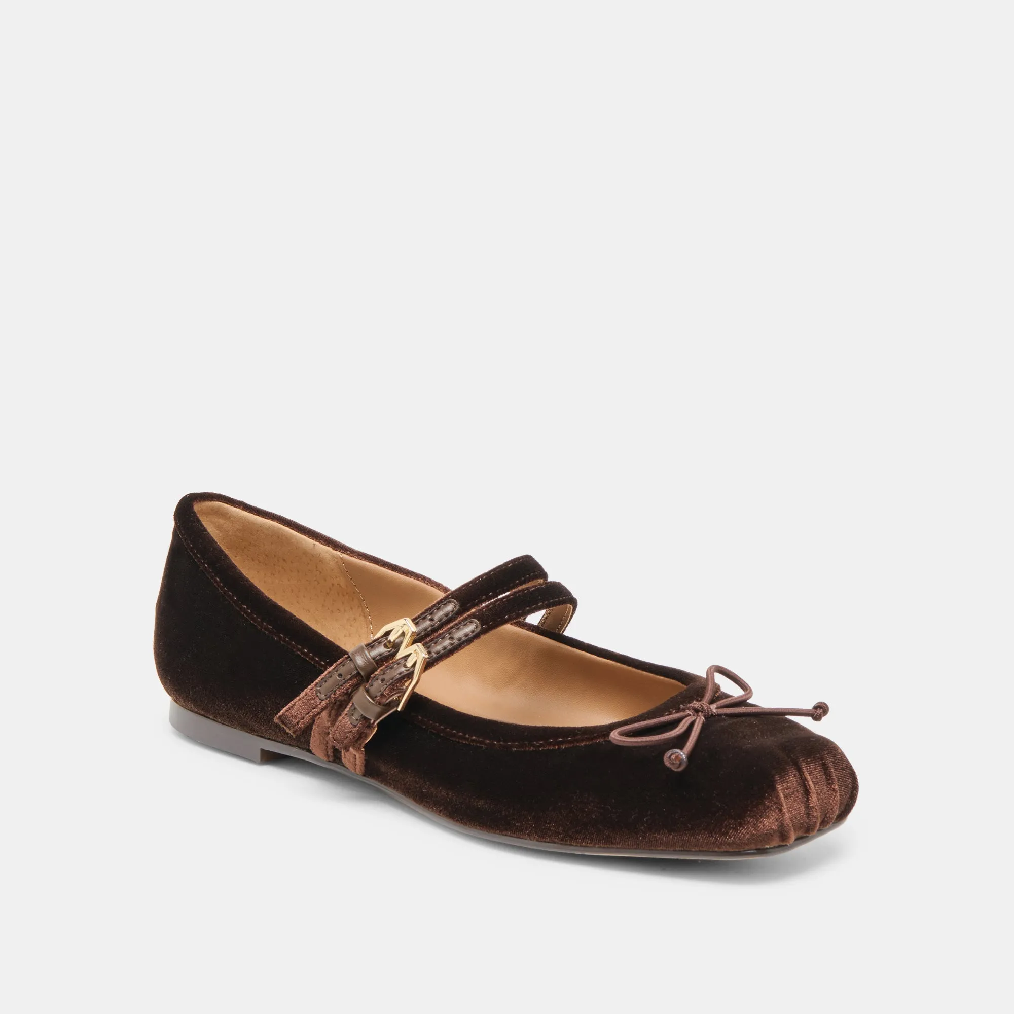 GIBSEN BALLET FLATS CHOCOLATE VELVET sold by Dolce Vita product image thumbnail 2