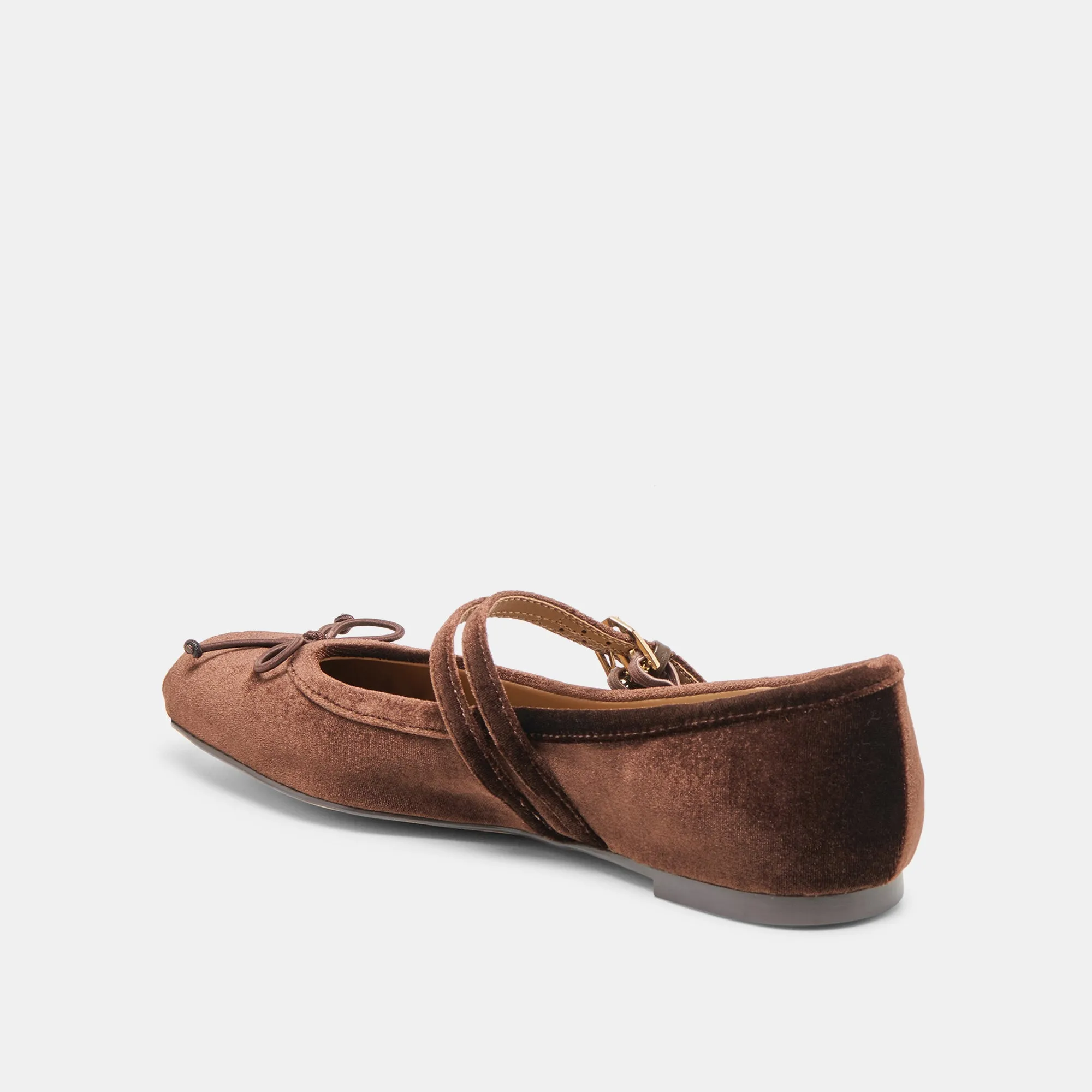 GIBSEN BALLET FLATS CHOCOLATE VELVET sold by Dolce Vita product image thumbnail 5