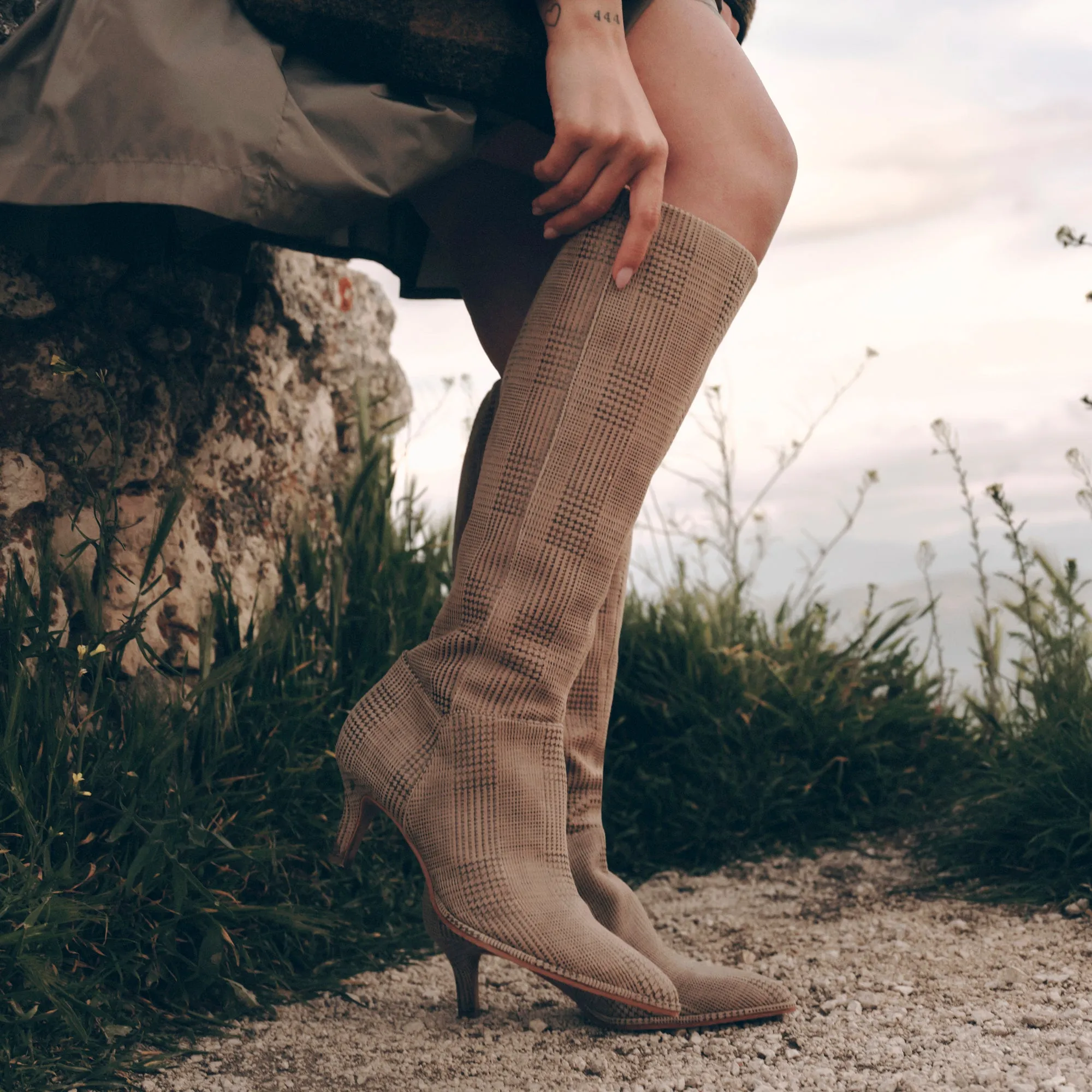 ALDY BOOTS HERRINGBONE PRINTED SUEDE sold by Dolce Vita product image thumbnail 2