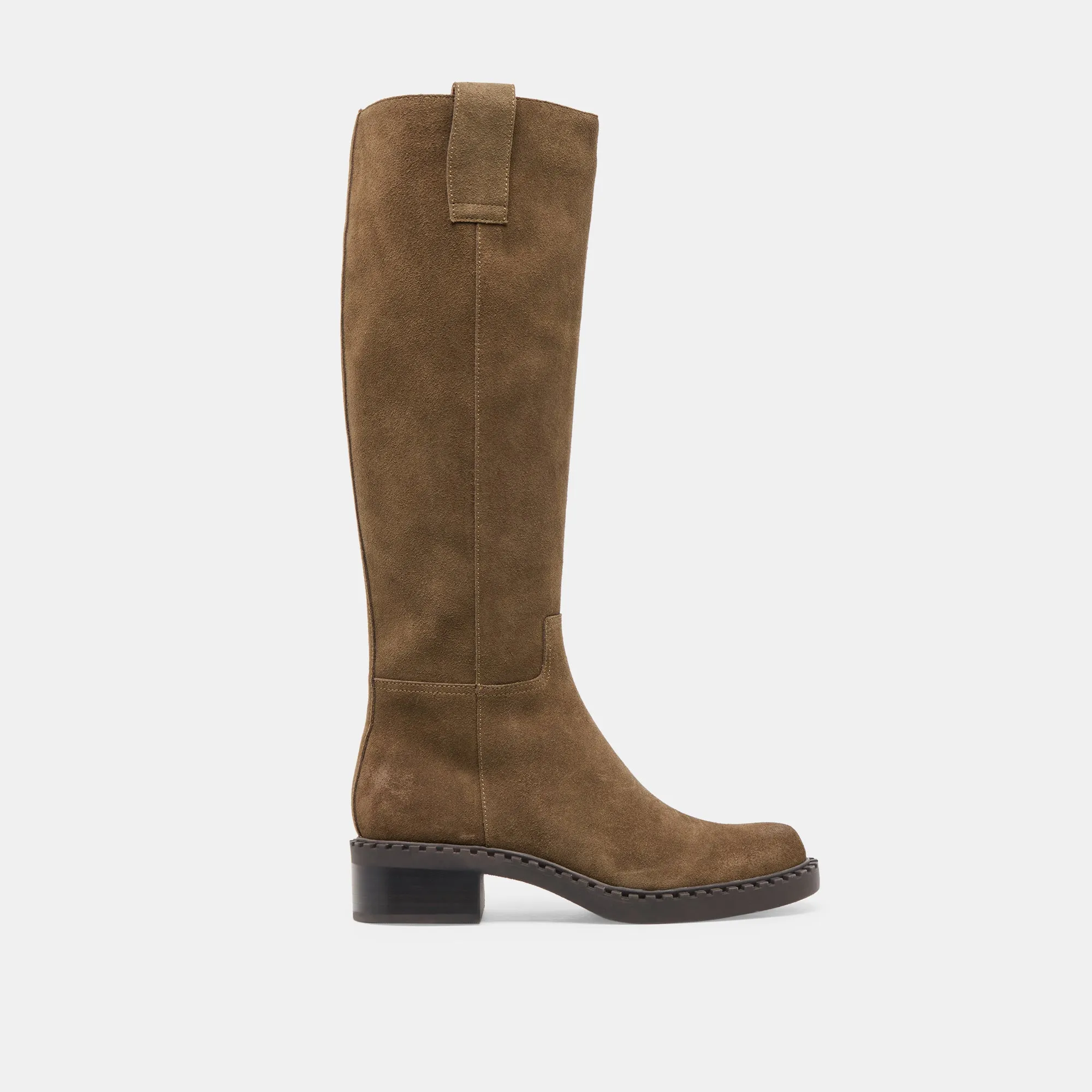 GLORY H2O WIDE CALF BOOTS OLIVE SUEDE sold by Dolce Vita