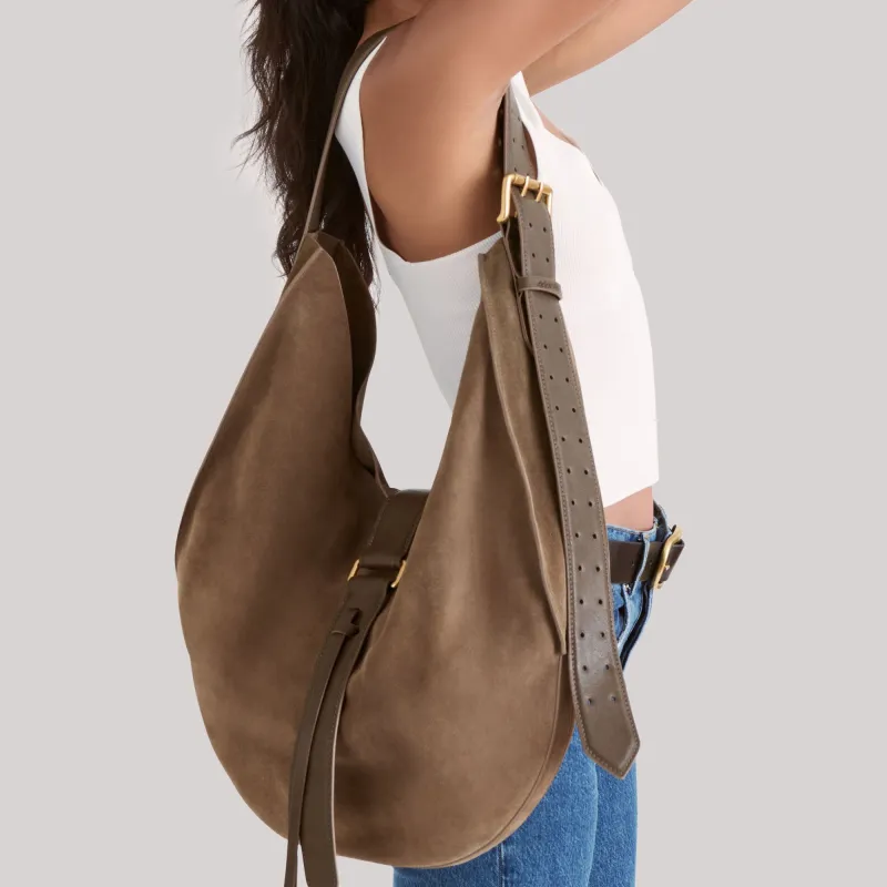 OAKLEY TOTE OLIVE SUEDE sold by Dolce Vita