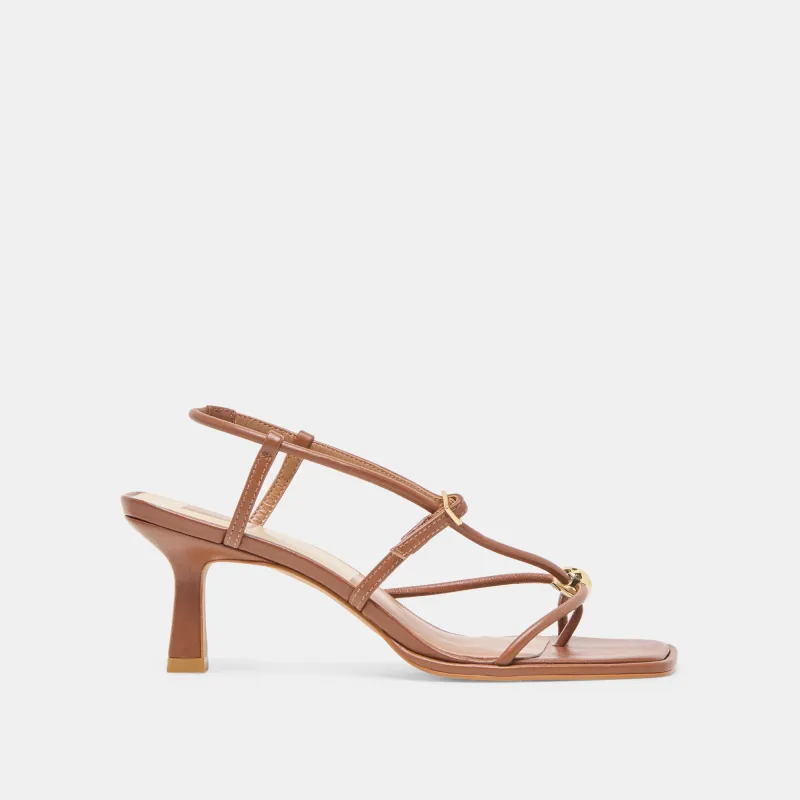 MYLEE HEELS COGNAC LEATHER sold by Dolce Vita