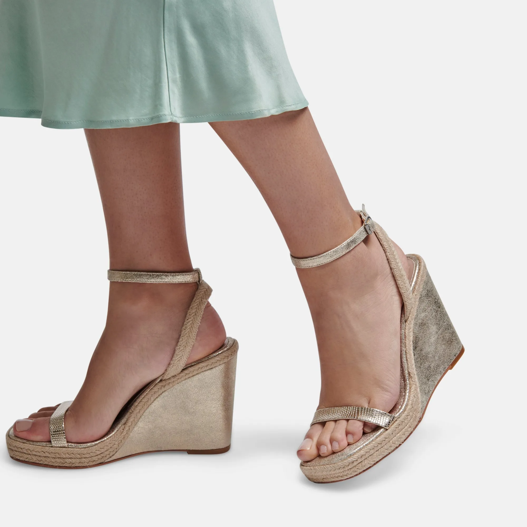 AURORA HEELS LIGHT GOLD METALLIC STELLA - re:vita sold by Dolce Vita product image thumbnail 5