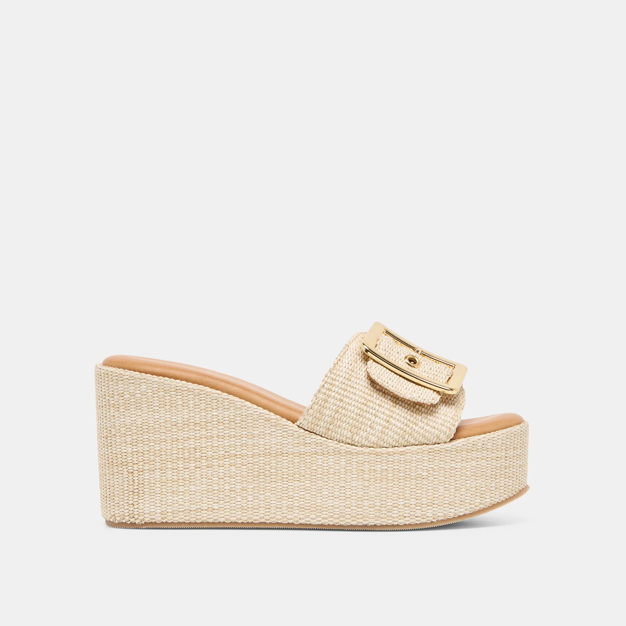 JILIAN WEDGES LT NATURAL RAFFIA sold by Dolce Vita