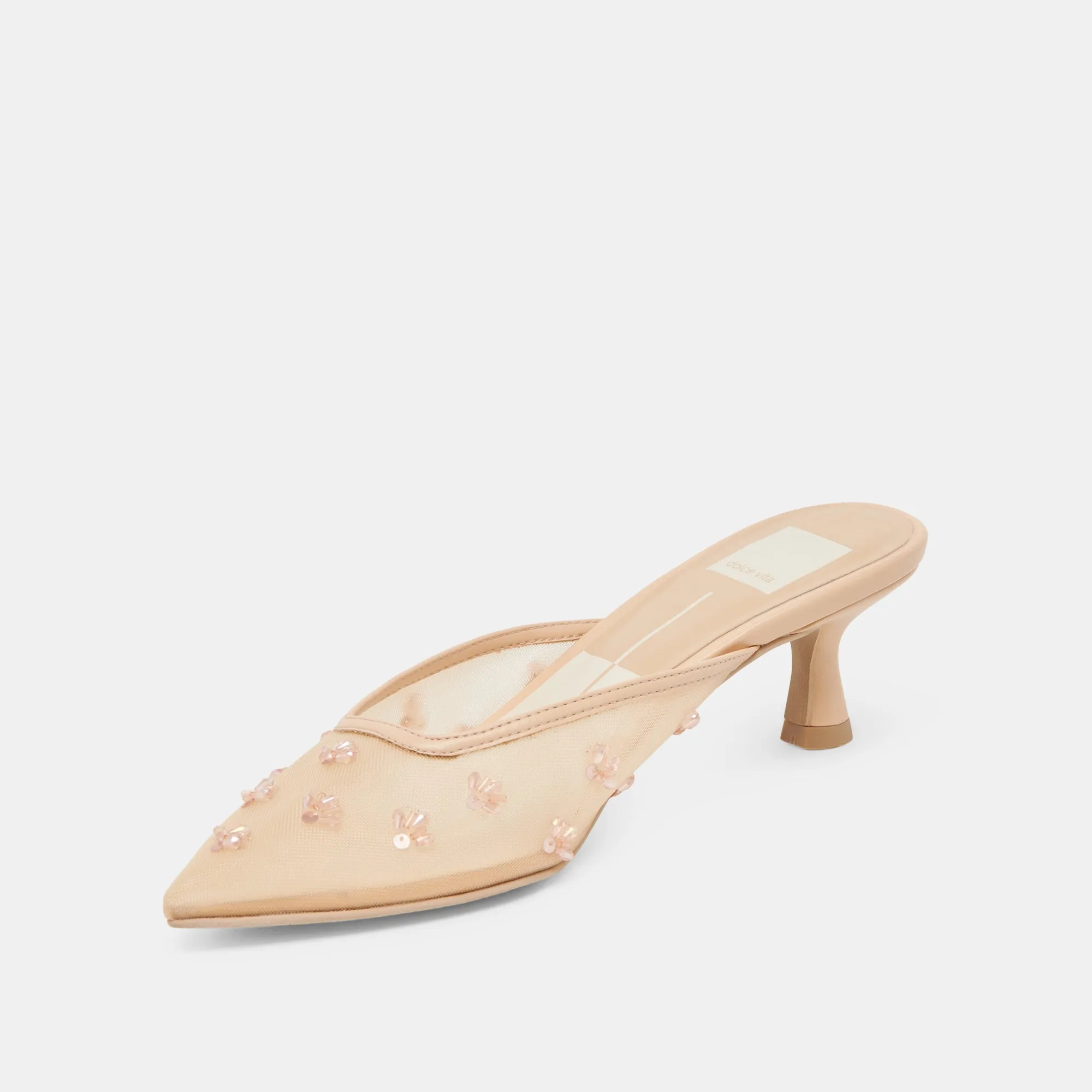 CLARA WIDE HEELS FRENCH VANILLA MESH sold by Dolce Vita product image thumbnail 4