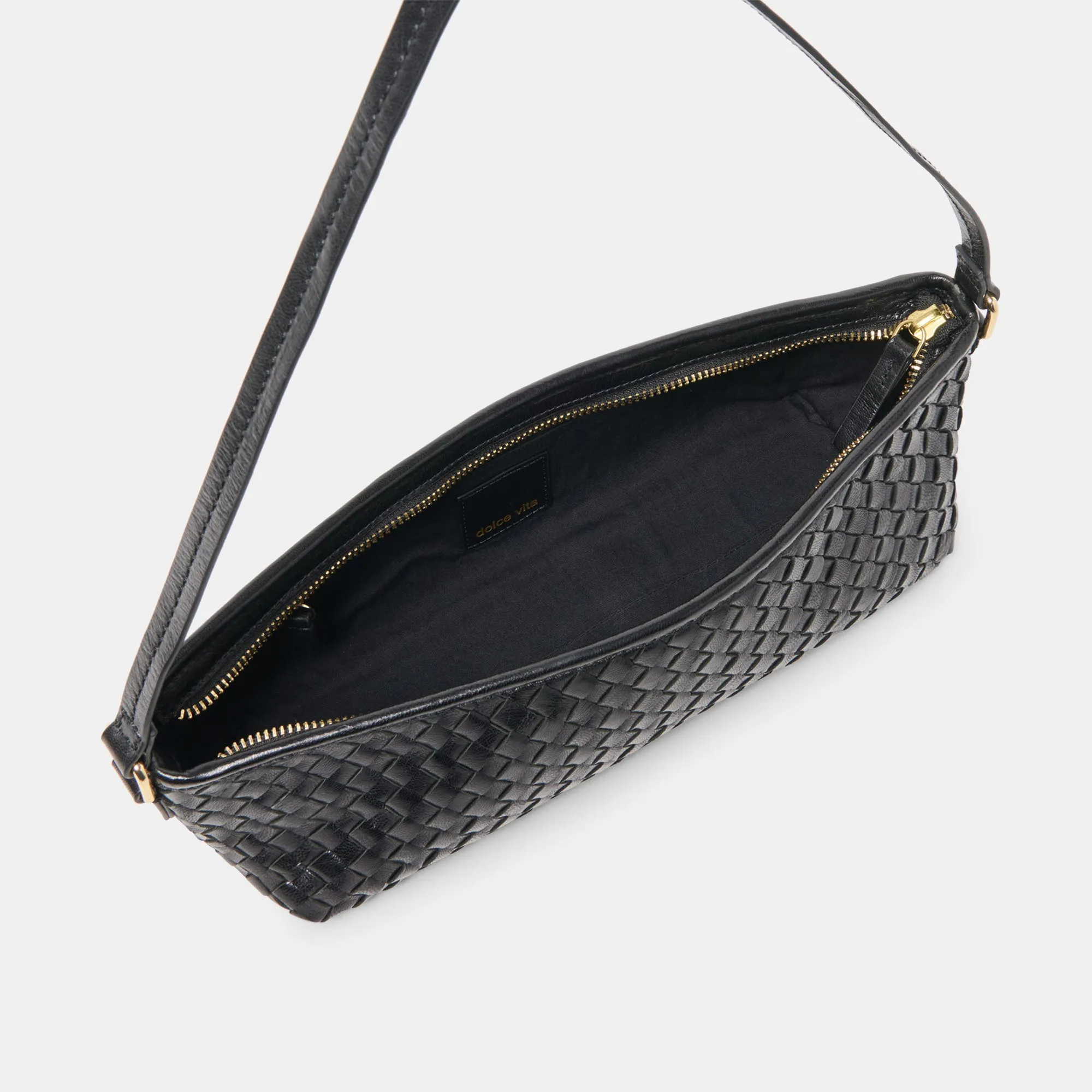 SAVAII WOVEN SHOULDER BAG BLACK WOVEN LEATHER sold by Dolce Vita product image thumbnail 3