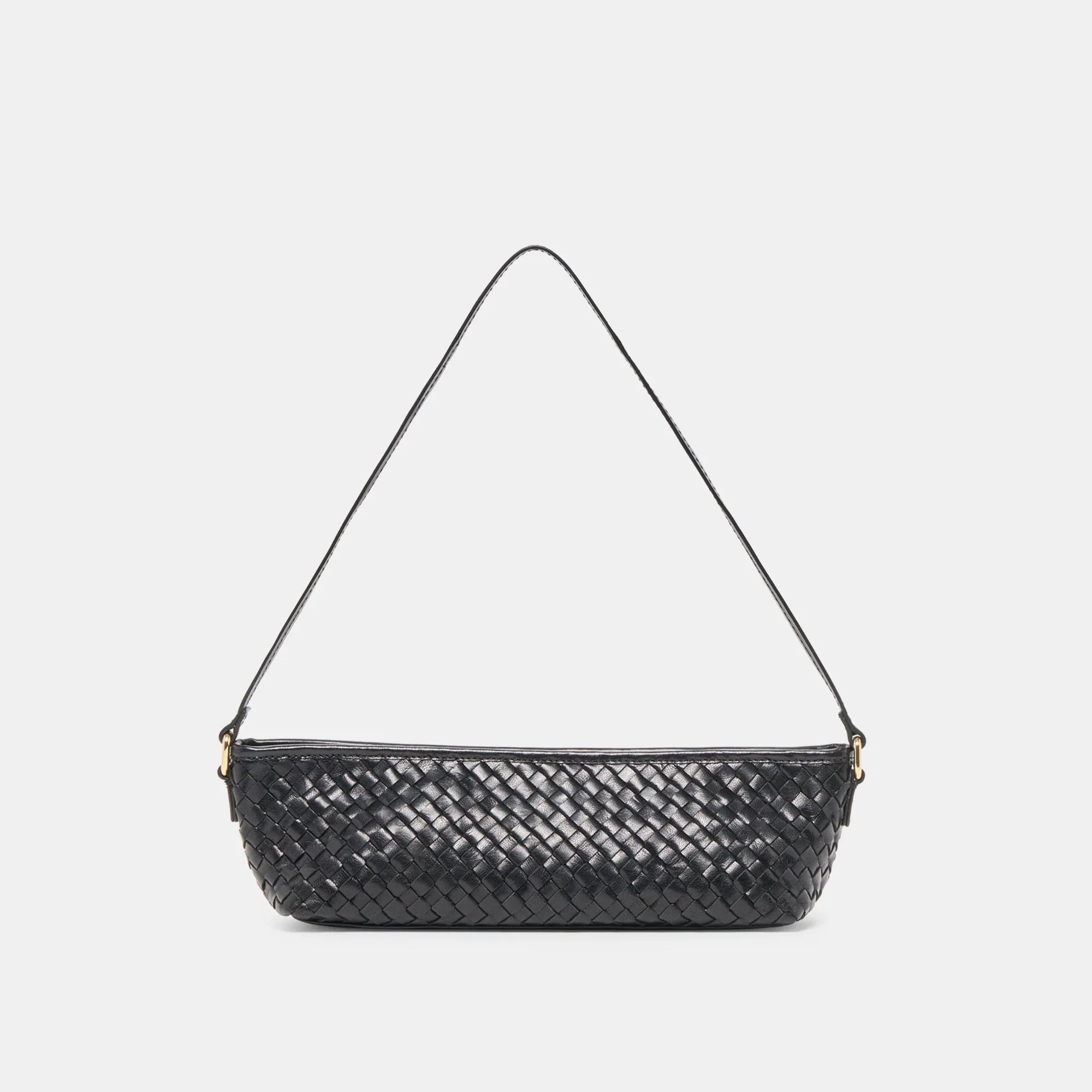 SAVAII WOVEN SHOULDER BAG BLACK WOVEN LEATHER sold by Dolce Vita