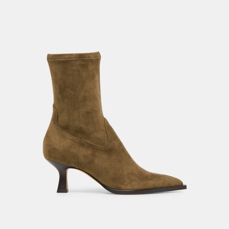 ARYA BOOTS OLIVE STELLA SUEDE sold by Dolce Vita