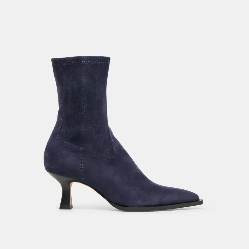 ARYA BOOTS NAVY STELLA SUEDE sold by Dolce Vita