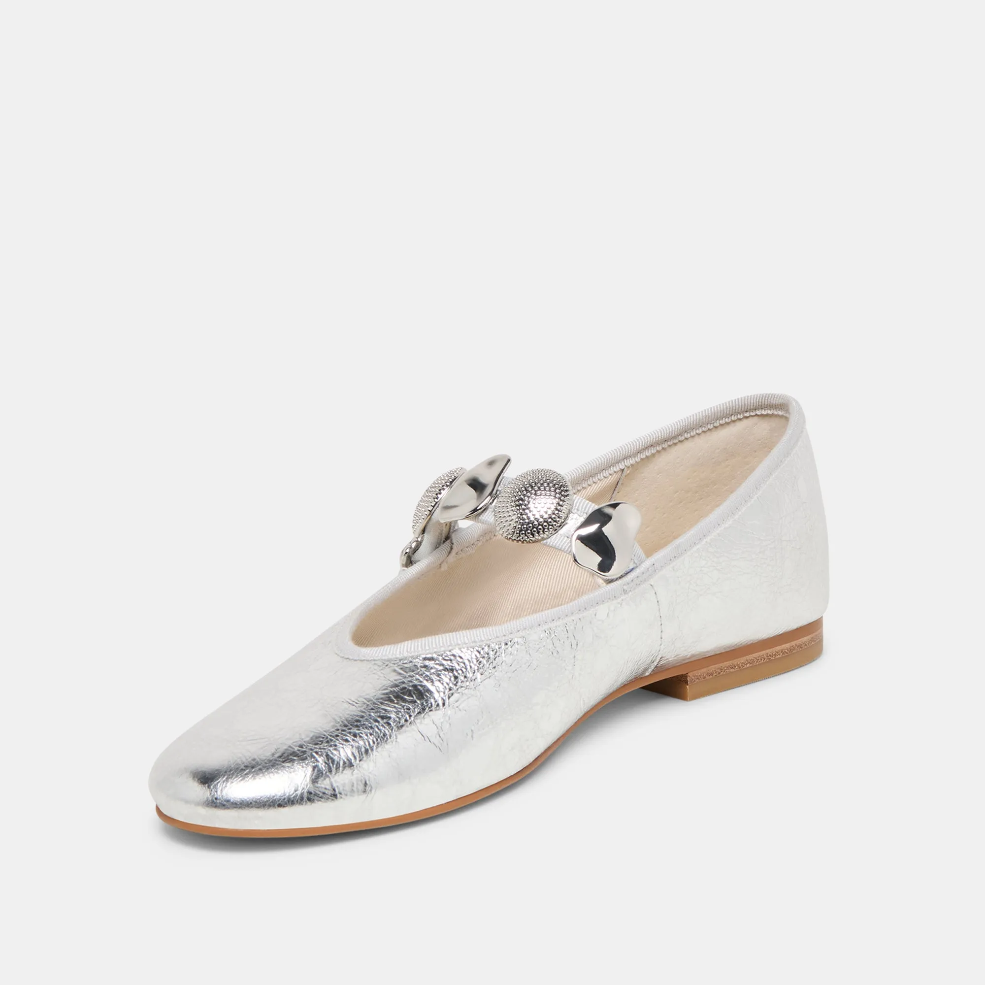 RELAN BALLET FLATS SILVER DISTRESSED LEATHER sold by Dolce Vita product image thumbnail 4