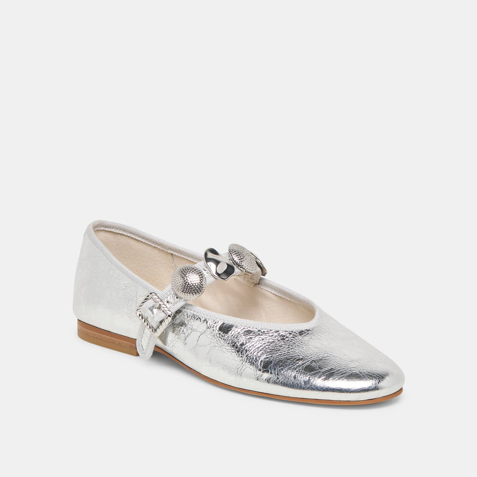 RELAN BALLET FLATS SILVER DISTRESSED LEATHER sold by Dolce Vita product image thumbnail 2
