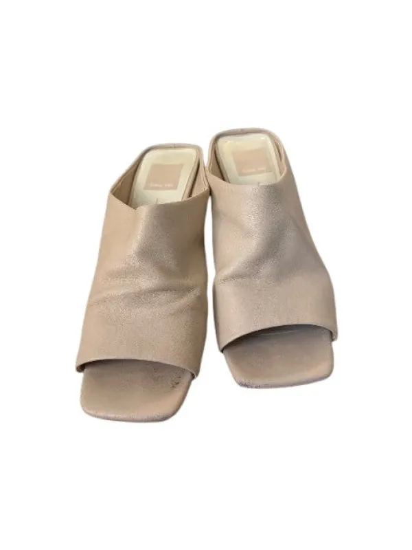 LIZZO HEELS BISCUIT LEATHER - re:vita sold by Dolce Vita